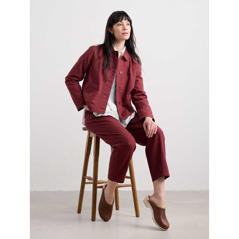 Seasalt Cornwall Carnon Downs Jacket Forest Garden Dark Cinnamon image number 2